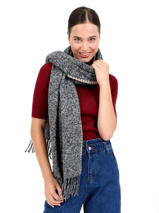 Doca Women's Wool Scarf Black