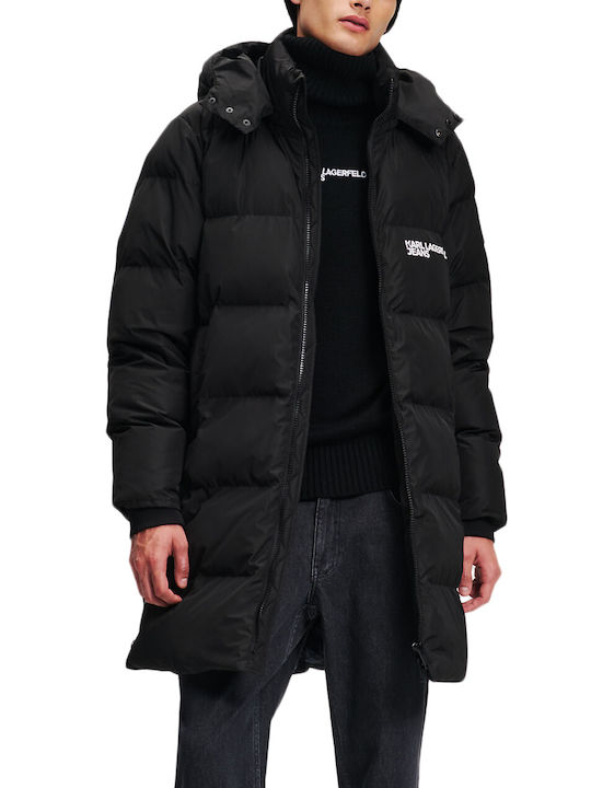 Karl Lagerfeld Herren Jacke Puffer Schwarz