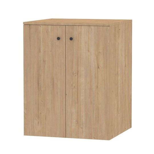 Megapap Gray Cabinet de baie Mobilier pentru baie L70xA66xÎ90cm Stejar