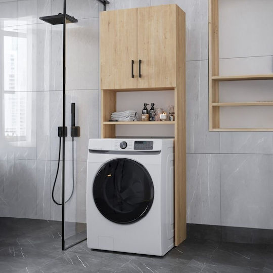 Megapap Holton Cabinet de baie Mobilier pentru baie L65.5xA30xÎ180cm Stejar
