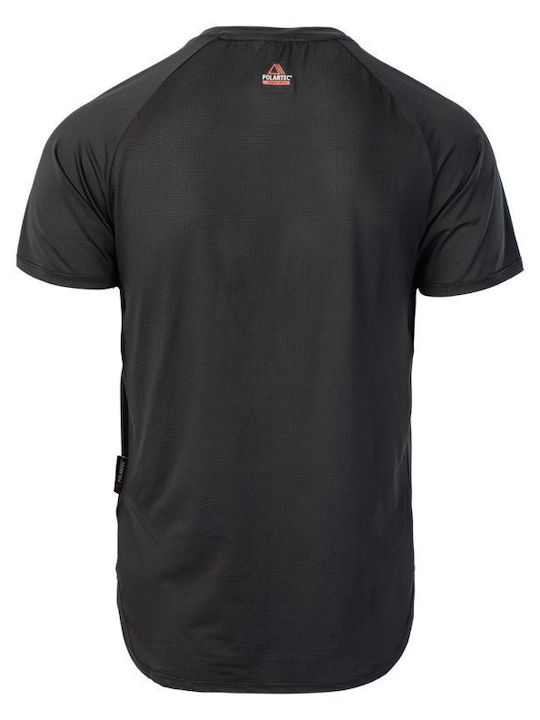 Elbrus Polartec Herren Sport T-Shirt Kurzarm Schwarz