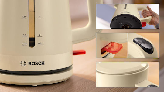 Bosch MyMoment Βραστήρας 1.7lt 2400W Μπεζ