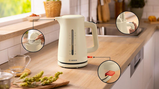 Bosch MyMoment Βραστήρας 1.7lt 2400W Μπεζ