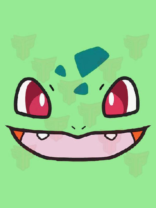 Φούτερ Κουκούλα Ενηλίκων Takeposition H-cool Pokemon Bulbasaur Face Γαλάζιο 907-1391-03