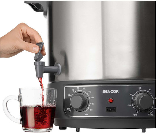 Sencor Συσκευή Αποστείρωσης για Βαζάκια 1800W με Χωρητικότητα 27lt Ασημί