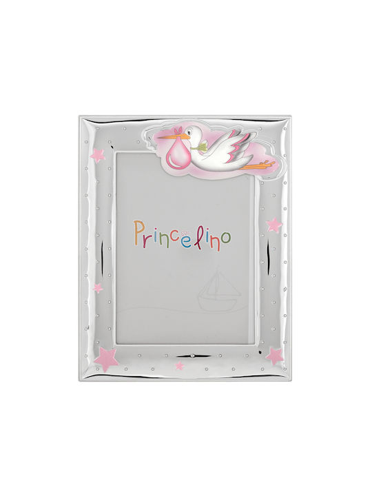 Themelidis Jewels Детска Рамка за снимки Silver Розов 9x13см