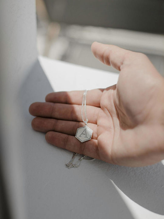Themelidis Jewels Necklace Monogram from Silver