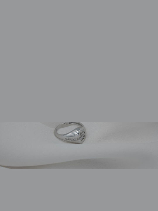 Themelidis Jewels Γυναικείο Σεβαλιέ Δαχτυλίδι Λευκόχρυσο 9Κ