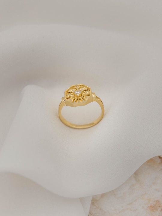 Themelidis Jewels Γυναικείο Δαχτυλίδι Χρυσό 14Κ