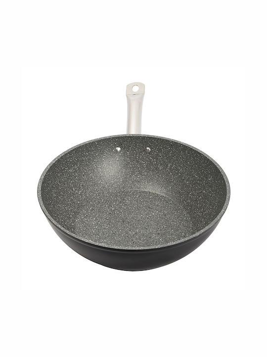 Granite Wok από Ατσάλι με Αντικολλητική Επίστρωση 28cm