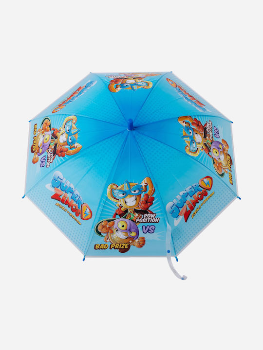 Nickelodeon Kids Umbrella Curved Handle Blue 48cm