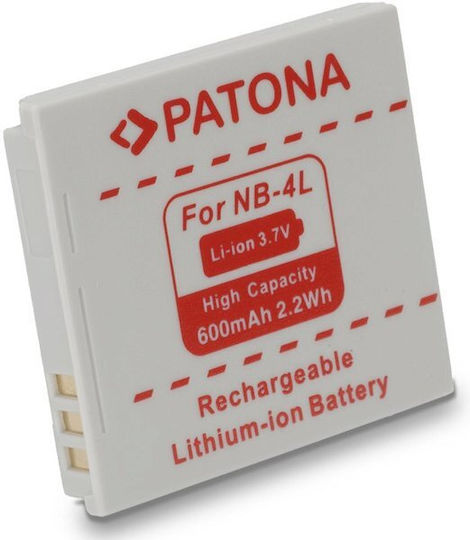 Patona Μπαταρία Φωτογραφικής Μηχανής Nb-4l Nb4l, Ixus 0318 600mAh