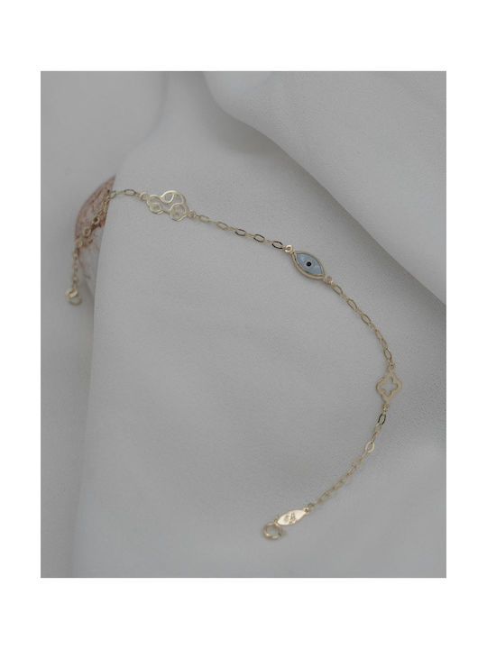 Themelidis Jewels Kids Bracelet from Gold 9K with Evil Eye