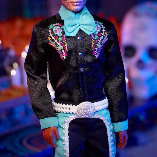 Barbie Dia De Los Muertos Collectible Boy Doll Ken Dia De Muertos for 3+ years+ Years 29cm