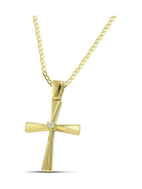 Themelidis Jewels Women's Gold Cross 14K