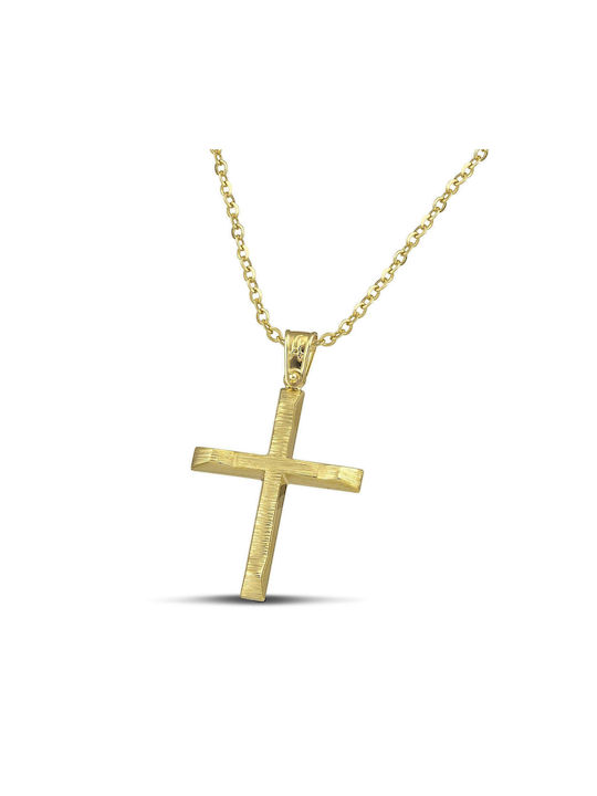 Themelidis Jewels Herren Gold Kreuz 14K