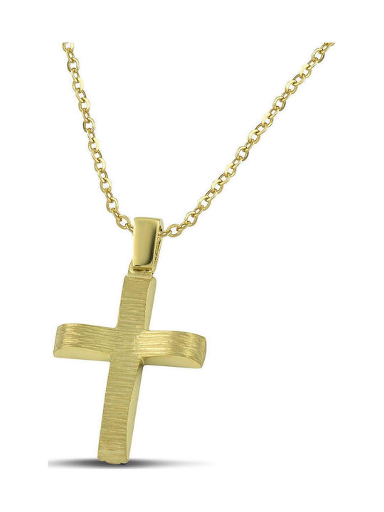 Themelidis Jewels Χρυσός Σταυρός 14Κ Διπλής Όψης Themelidis Jewels Χρυσός Σταυρός 14Κ Διπλής Όψης