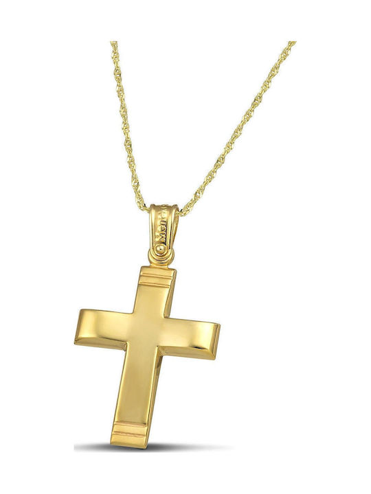 Themelidis Jewels Herren Gold Kreuz 14K