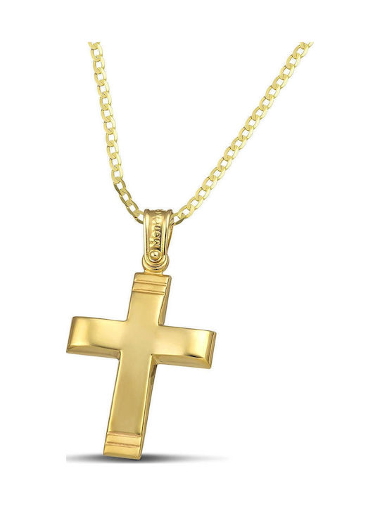 Themelidis Jewels Herren Gold Kreuz 14K