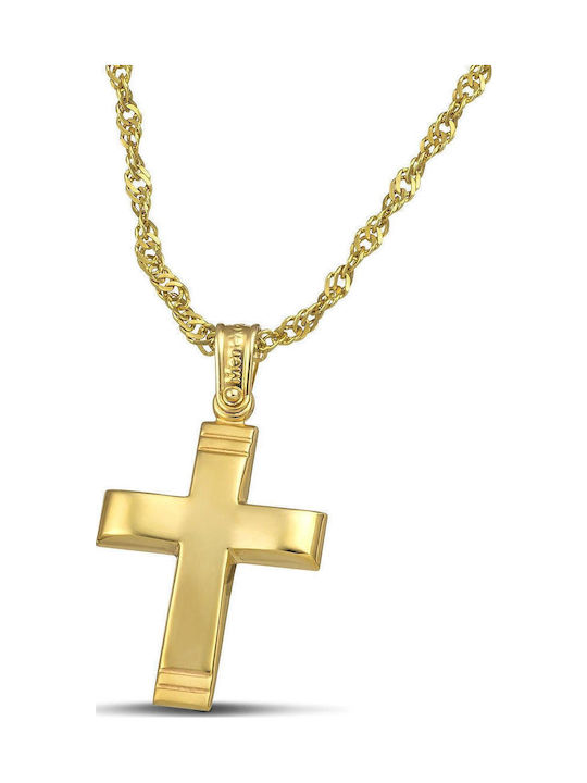 Themelidis Jewels Herren Gold Kreuz 14K