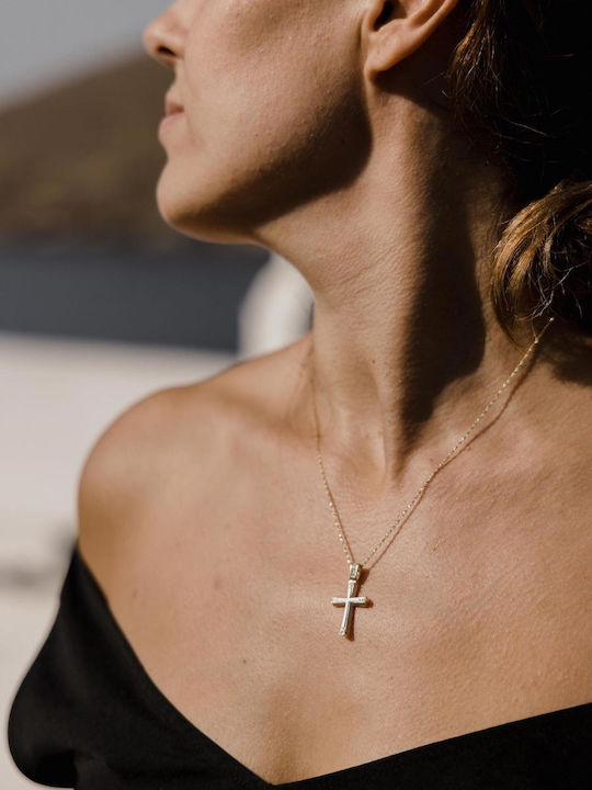 Themelidis Jewels Χρυσός Σταυρός 14Κ Διπλής Όψης Themelidis Jewels Χρυσός Σταυρός 14Κ Διπλής Όψης