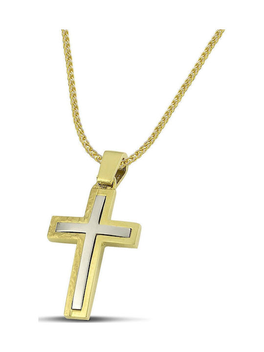 Themelidis Jewels Aur Cruce 14K Față și spate cu Răstignitul