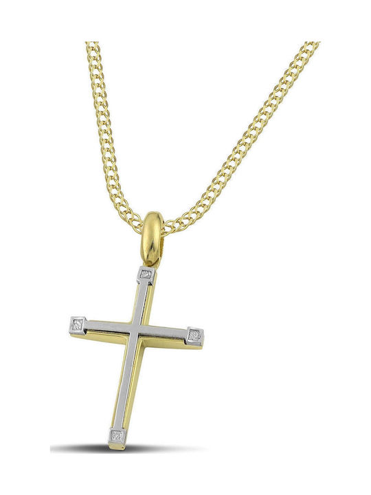 Themelidis Jewels Ανδρικός Χρυσός Σταυρός 14Κ χωρίς Αλυσίδα