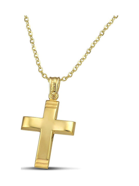 Themelidis Jewels Herren Gold Kreuz 14K