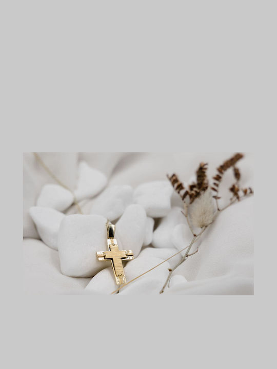 Themelidis Jewels Χρυσός Σταυρός 14Κ Διπλής Όψης Themelidis Jewels Χρυσός Σταυρός 14Κ Διπλής Όψης