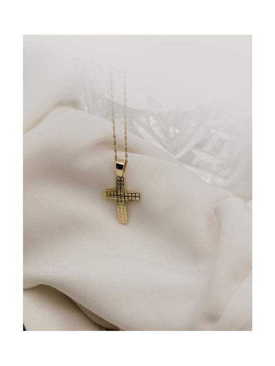 Themelidis Jewels Herren Gold Kreuz 14K Beidseitig