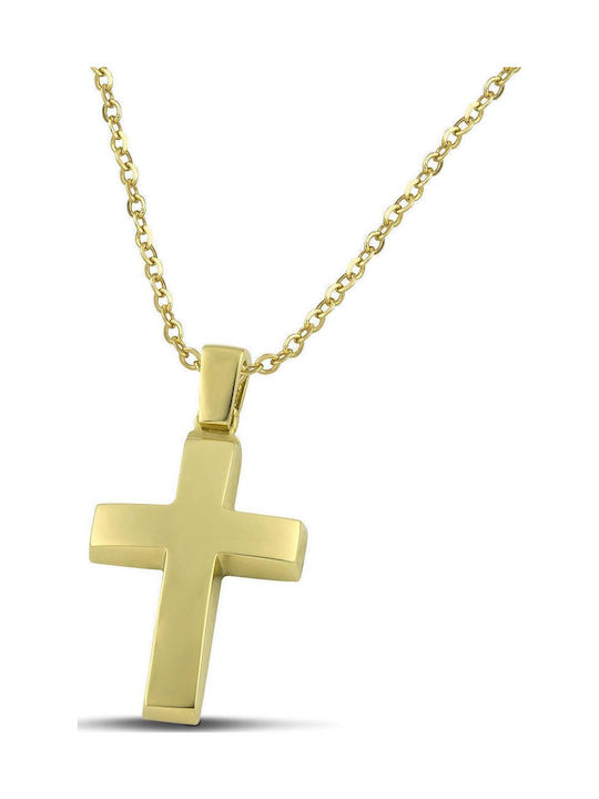 Themelidis Jewels Χρυσός Σταυρός 14Κ Διπλής Όψης Themelidis Jewels Χρυσός Σταυρός 14Κ Διπλής Όψης