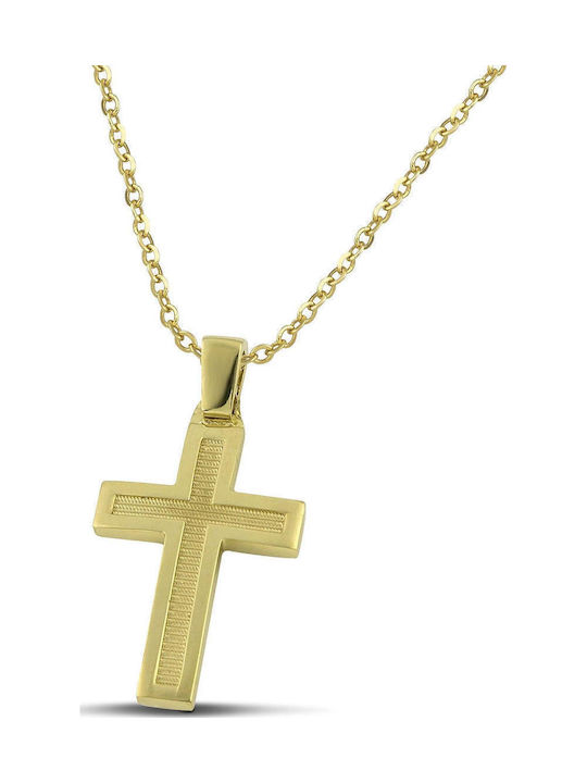 Themelidis Jewels Χρυσός Σταυρός 14Κ Διπλής Όψης Themelidis Jewels Χρυσός Σταυρός 14Κ Διπλής Όψης