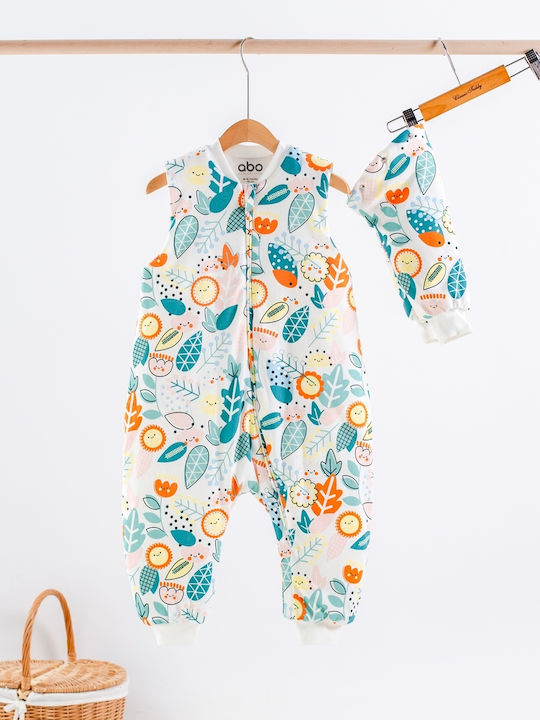 abo Winter Sleeping Bag with Feet Classic 2.5 Tog Flowers with Detachable Sleeves