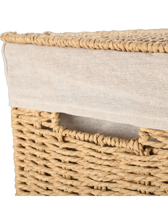 Estia Botanica Laundry Basket Wicker with Cap 38x22x55cm Beige