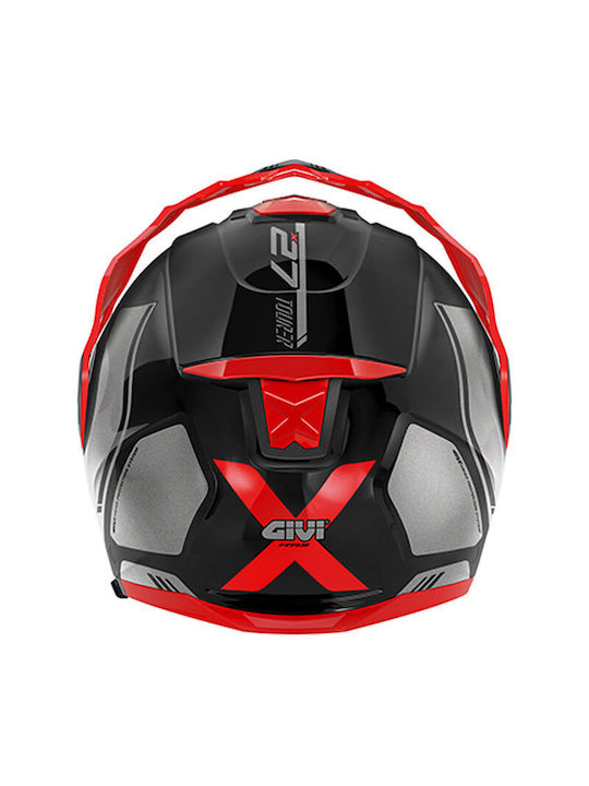Givi X27 Tourer Matt Black/Light Blue Motorcycle Helmet Flip-Up ECE 22.06 1790gr with Pinlock and Sunvisor