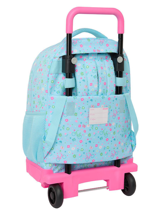 School Bag with Wheels Safta Bicycle Blue 33 X 45 X 22 Cm Bicycle