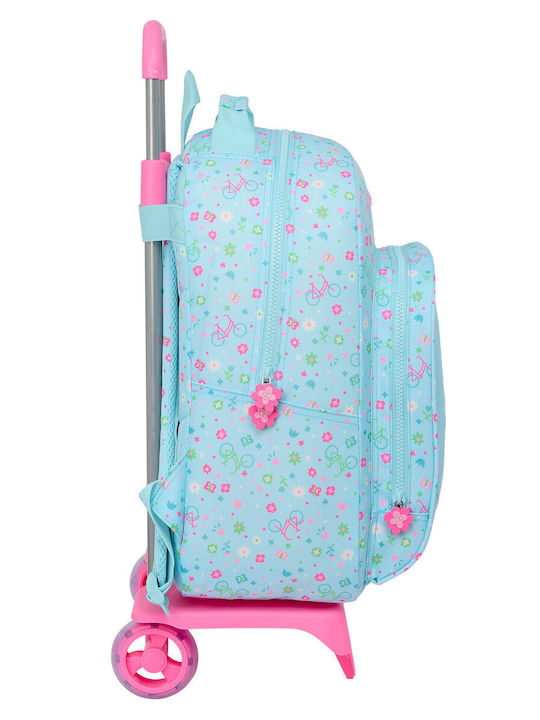 Ghiozdan Scoala cu Roți Safta Bicicleta Albastru 32 X 42 X 15 Cm