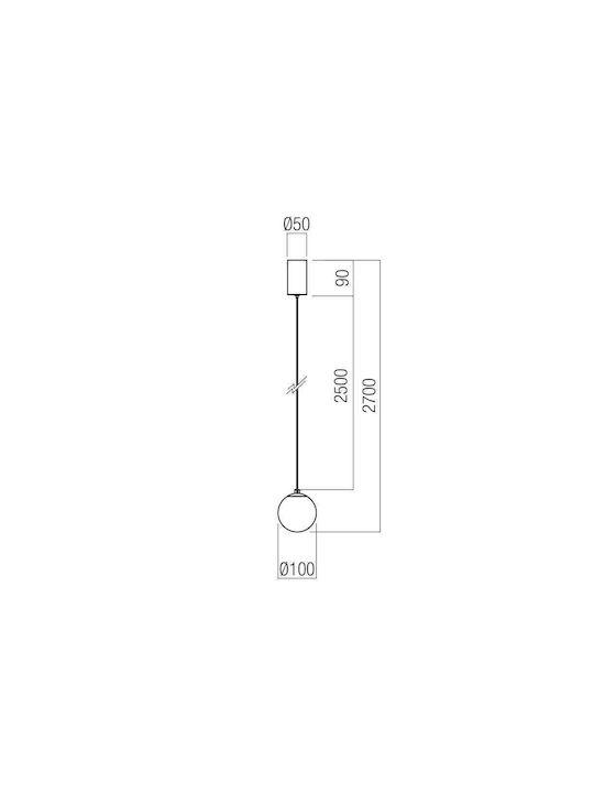 Redo Group Irides Su Hängelampe LED mit Warmes Weiß Licht Transparent