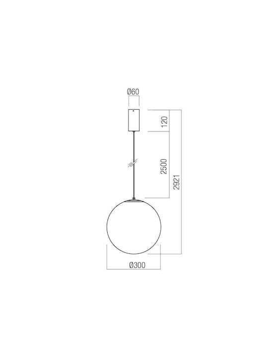 Redo Group Irides Su Pendant Light LED with Warm White Light Brown