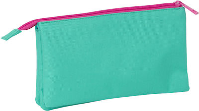 Triple Pencil Case Nait Nait Verde Mint 22 X 12 X 3 Cm