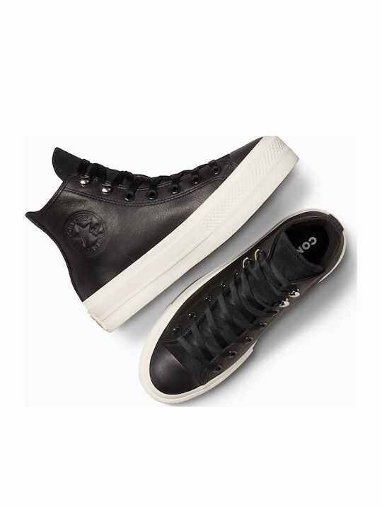 Chuck Taylor All Star Lift Flatforms Tip Botine Pentru Femei Negre