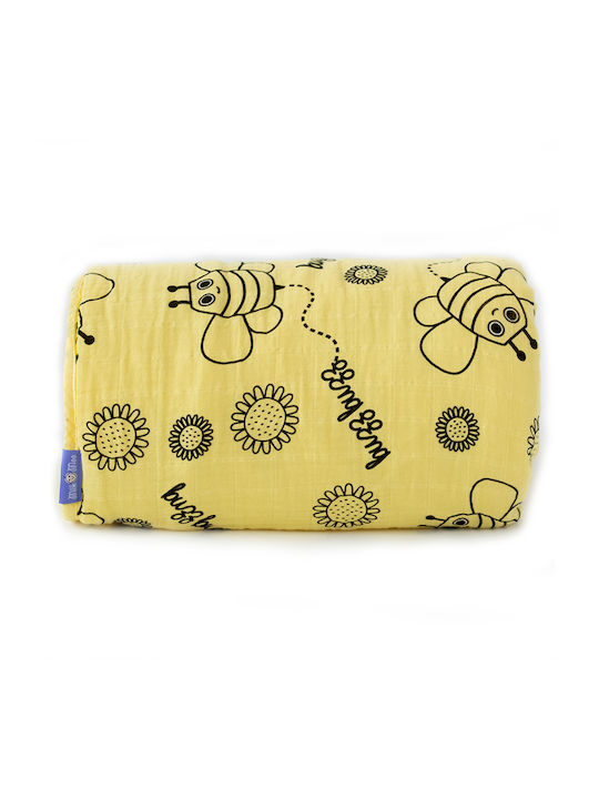 Milk&Moo Decke zum Einwickeln Yellow Gelb 90x110cm.