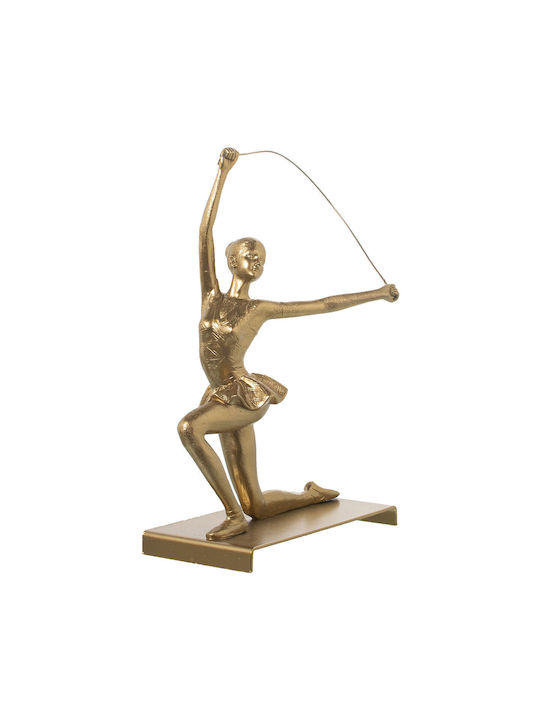 Decorative Figure Alexandra House Living Gold Plastic Material Gymnast 13 X 19 X 27 Cm