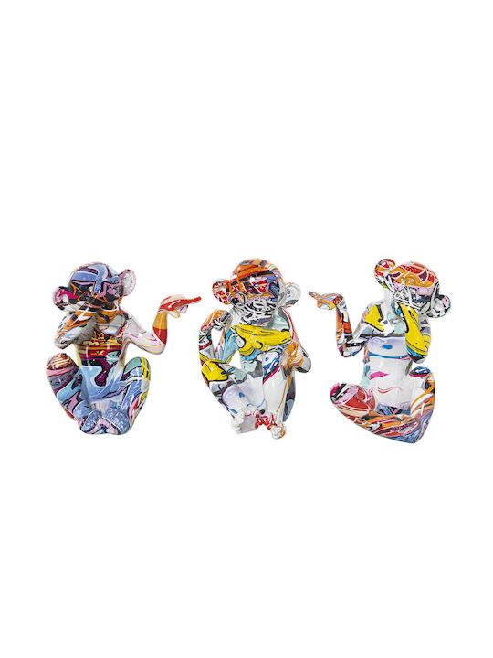 Decorative Figure Alexandra House Living Acrylic Plastic Material Melamine Monkey 13 X 10 X 15 Cm