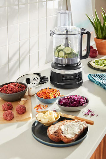 Kitchenaid Multifunctional Food Processor 240W with Pot 2.1lt and Jug Blender Gray