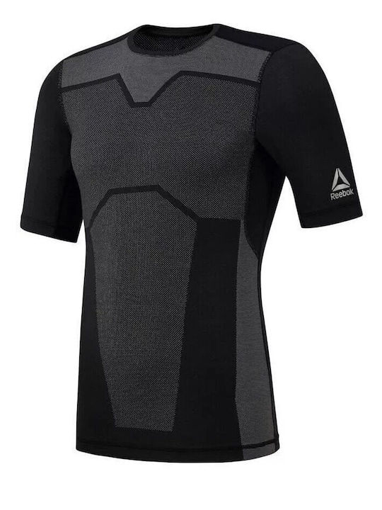 Reebok T-shirt Bărbătesc cu Mânecă Scurtă Negru