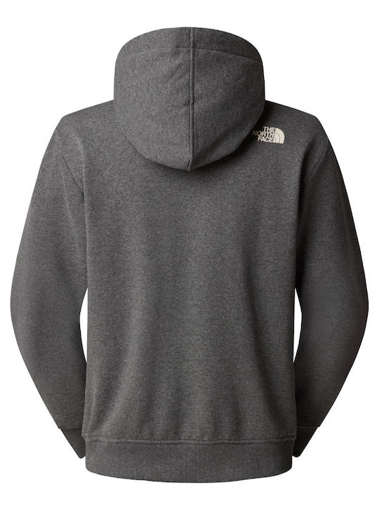 The North Face Graphic Men's Sweatshirt with Hood grey