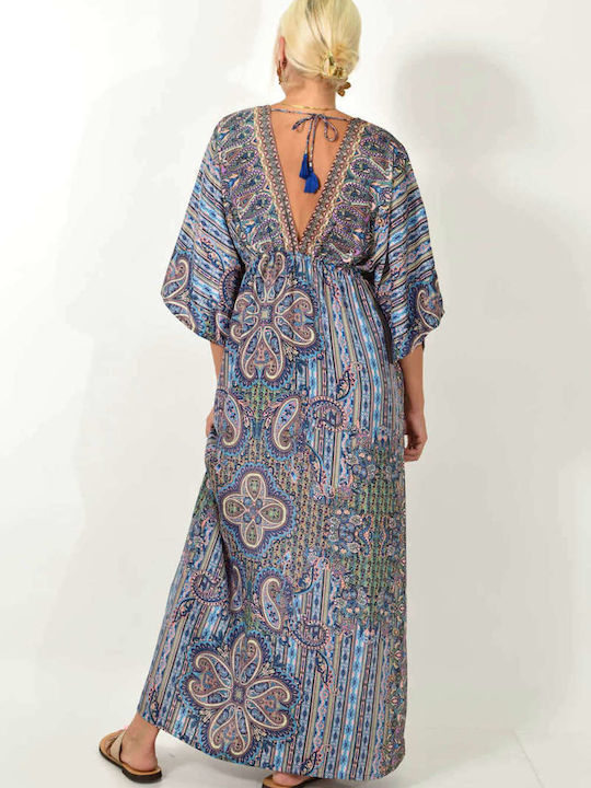 Potre Sommer Maxi Kleid Blue