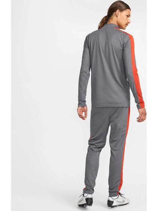 Academy Football Tracksuit Dri-Fit Glossy with Elastic Gray