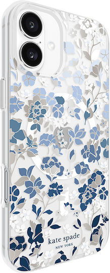 Kate Spade New York Protective Gems Magsafe Iphone 16 Plus Case Flowerbed Blue